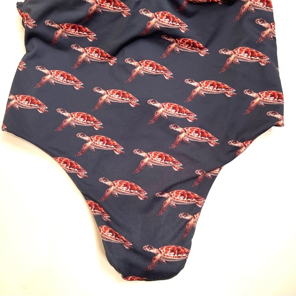 Verdelimon Turtle Deep V Halter-Style One-piece Swimsuit Size Small - Picture 7 of 14